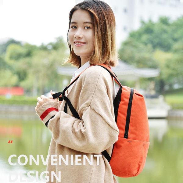 

backpack men women ultralight solid travel adjustable strap large capacity waterproof sports zipper fashion outdoor shoulder bag