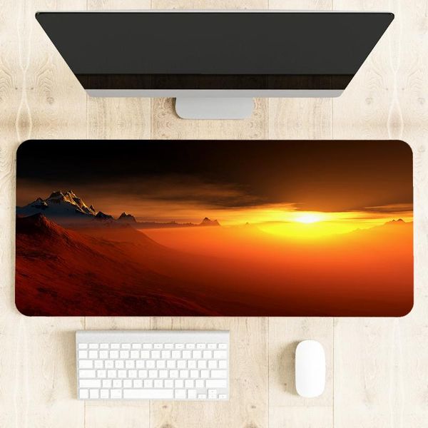 

mouse pads & wrist rests oversized beautiful scenery pattern pad desk lovely anime hd print computer gamer locking edge mats