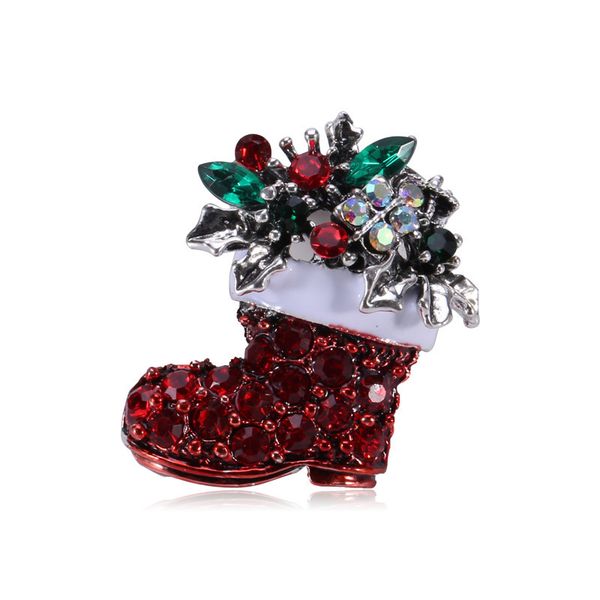 

factory santa shoes versatile clothing accessories brooch gift christmas