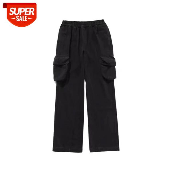 

men women black isecret joggers streetwear washed do old sweatpants #qx2g