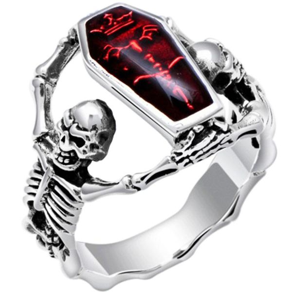 

wedding rings 2021 retro skull ring r creative master zircon accessories, Slivery;golden