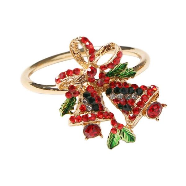 

napkin rings 1pc christmas bell ring wedding table decoration family gatherings everyday use buckle holder
