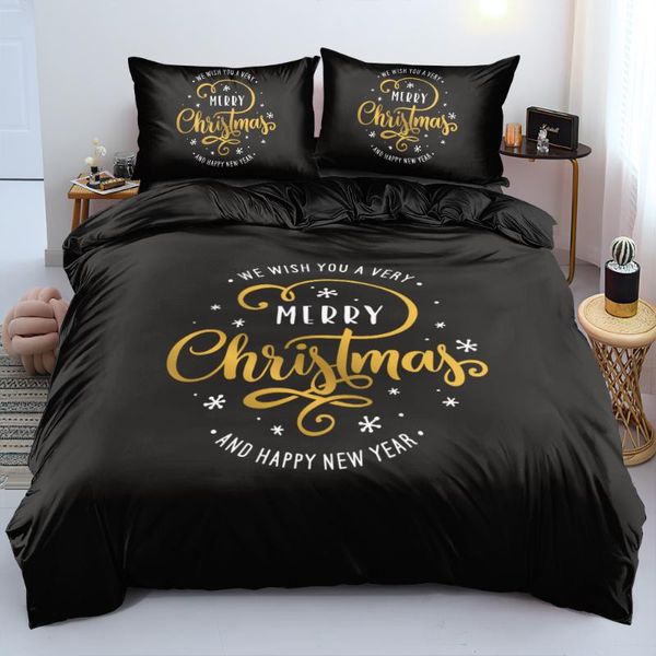 

bedding sets marry christmas bed linen duvet cover set xmas quilt case pillowcase 265x230cm king  full twin black beddings