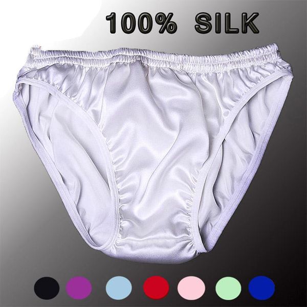

underpants silk underwear men briefs 100% mulberry men's 8 colors, Black;white