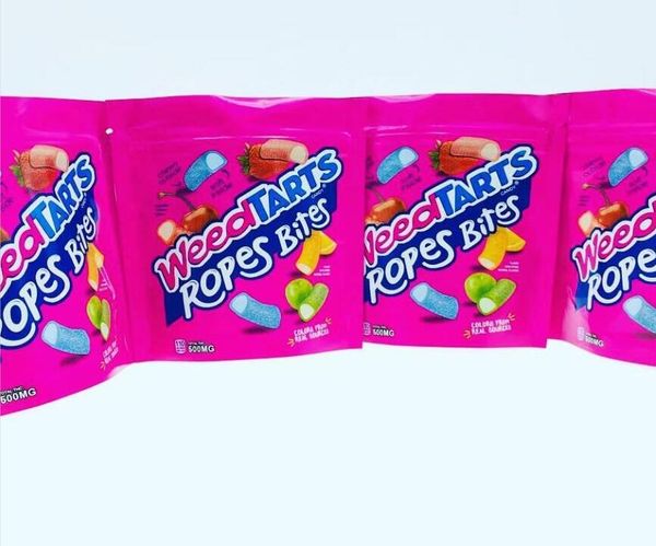

empty weedtarts ropes bites 500mg gummy packaging bag airheads warheads bagg packagingg ne rope gummyy bags sweetsrts