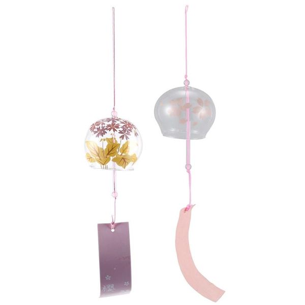 

decorative objects & figurines 2 pcs creative japanese handmade glass painting and wind chimes door decoration gift for girls , style 7 with