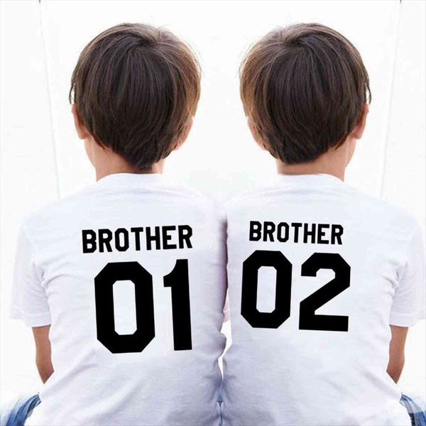 

brother shirts funny matching outfits big little summer short sleeve tshirts drop ship, Blue