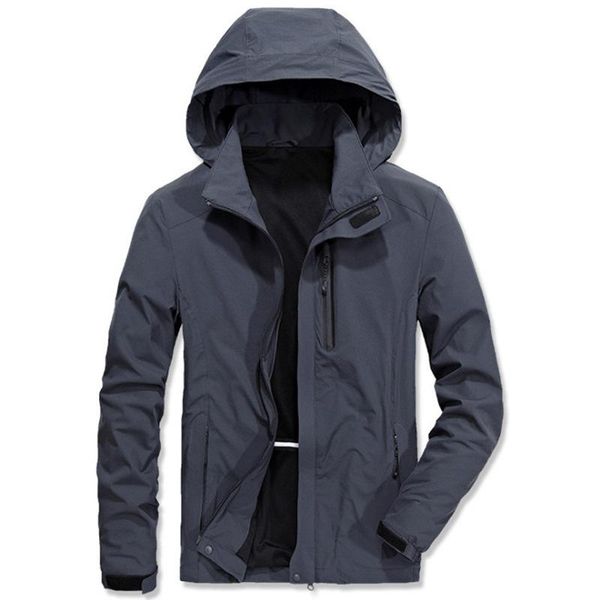 

men's jackets nice jacket hooded thin coat windproof waterproof male casual travel casaco masculino, Black;brown