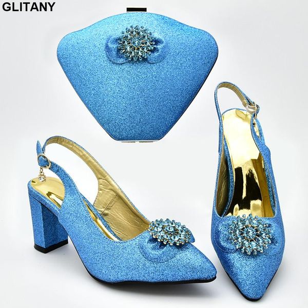 

dress shoes arrival african matching shoe and bag set for wedding italian party in women woman high heel, Black