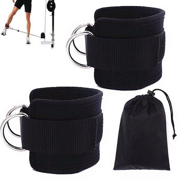 

ankle support home gym outdoor foot ring hard pull strap sport buckle gantry load power belt training tension fitness beauty equipment, Blue;black