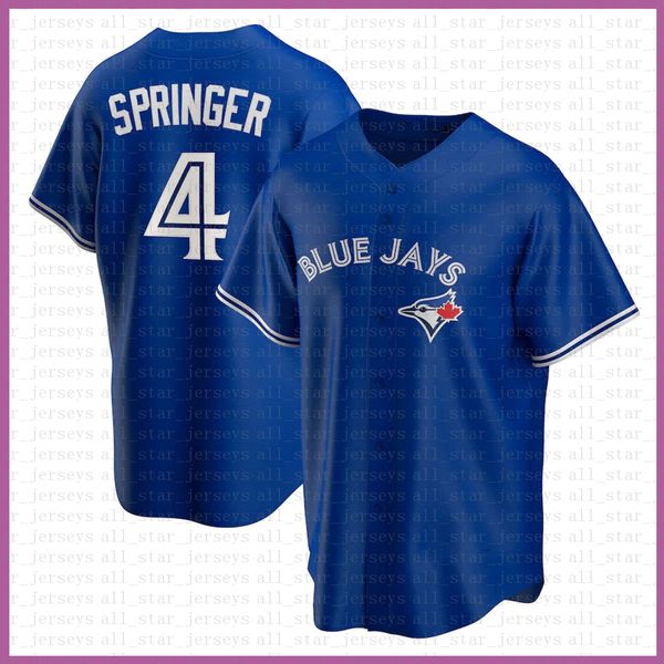 

toronto blue jay 4 george springer baseball jersey 27 vladimir guerrero jr. custom 11 george bell 29 joe carter 12 roberto alomar mens gold, Blue;black