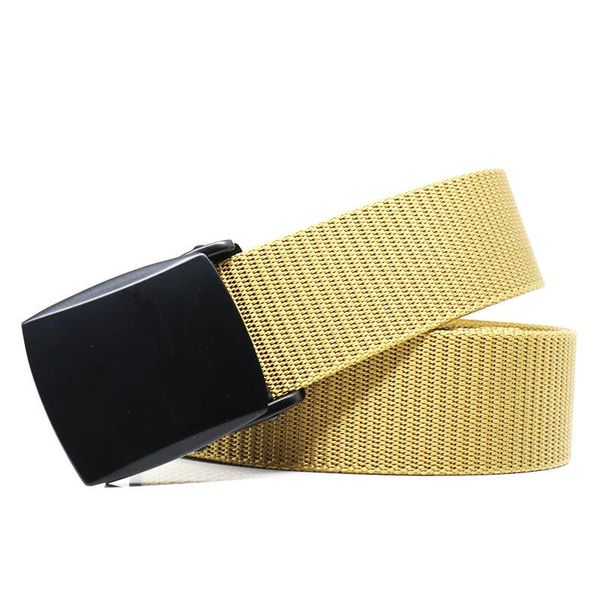 

belts flying art men's military nylon adjustable belt outdoor travel tactical metal buckle pants customizable length, Black;brown
