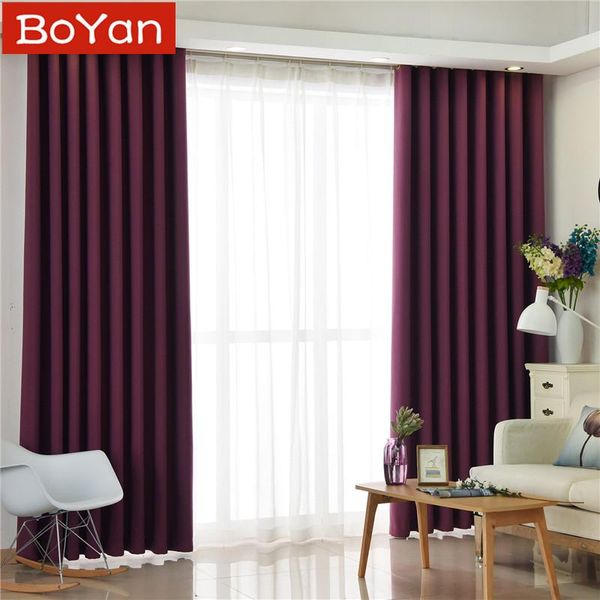 

curtain & drapes 70% - 80% modern solid purple shade 8 colors blackout curtains for kitchen living room girls bedroom windows treatments rid