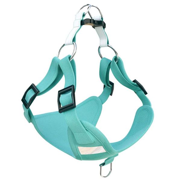 

pull rope suede fabric reflective stripe dog harness pet supplies outdoor walking training soft adjustable buckles leash vest
