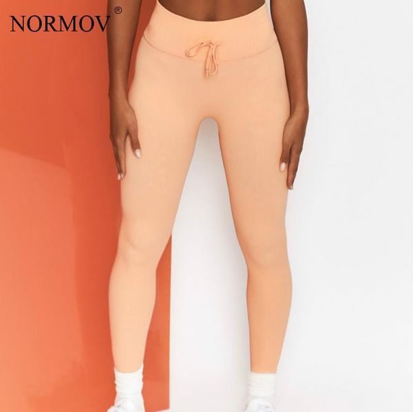 

women's leggings normov high waist sports tether running push up seamless legging solid color workout fitness stretchy women, Black