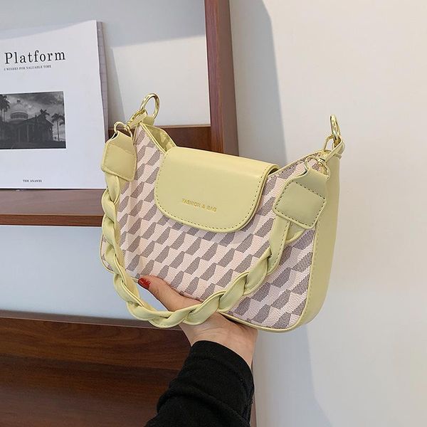

evening bags 2021 fashion ins messenger net one shoulder small square bag for women