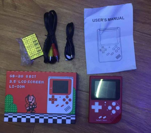 

game controllers & joysticks handheld portable console gb-20 8bit 2.5'' lcd screen li-ion bulit in 188 games retro with