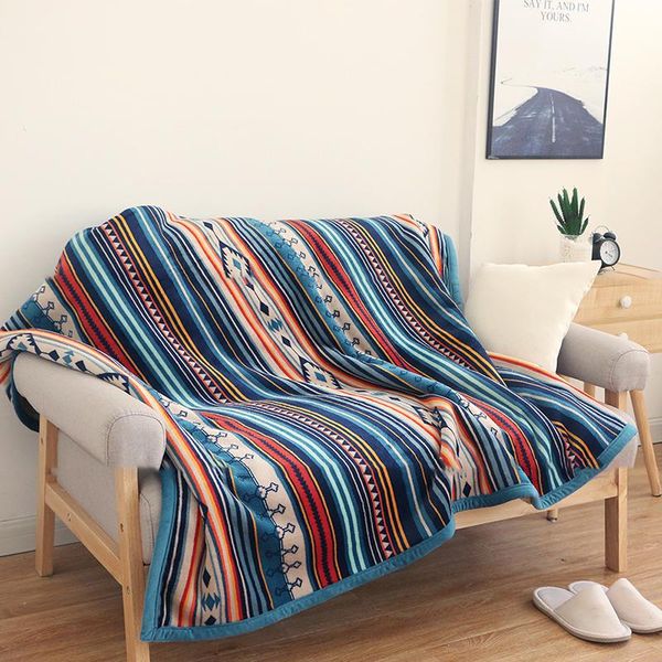 

blankets rushed 127x152cm portable winter warm cashmere blanket super soft flannel fleece sofa throw cover travel couch for car