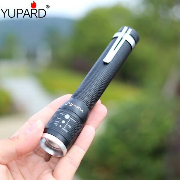 

flashlights torches mini portable small penholder q5 led night walking lighting car maintenance work torch aluminum alloy