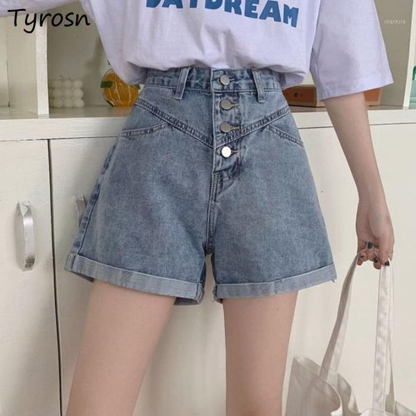

women's shorts women denim spliced sweet vintage students high waist simple lovely all-match ulzzang teens elegant designed daily chic, White;black