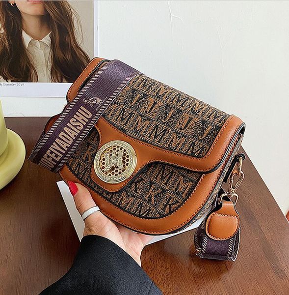 

outlet women shoulders bags european fashions classic printed clutch bag comfortable wide shoulder strap fashion handbag street contrast lea, Black;red