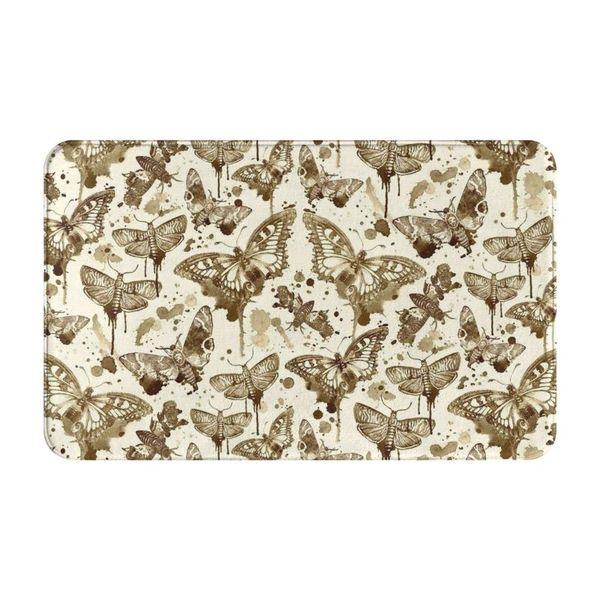 

carpets door mat,entrance,balcony,hallway,kitchen,bedroom carpet,sepia splatter moths carpet 19.5*31.5 inch