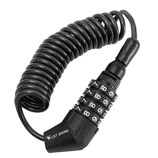 

bike locks portable universal motorcycle helmet password lock cable code part