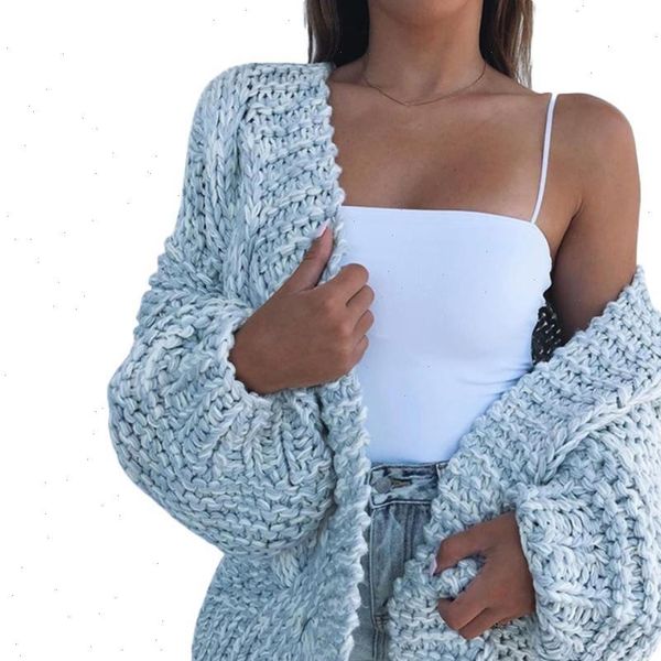 

winter fashion women thick sweater cardigan warm solid color open front coat polyester spandex warm open front all match sweater, White;black