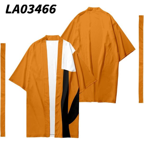 

ethnic clothing japanese fashion harajuku kimono 2021 men women yellow cardigan with belt blouse haori obi asian clothes samurai, Red