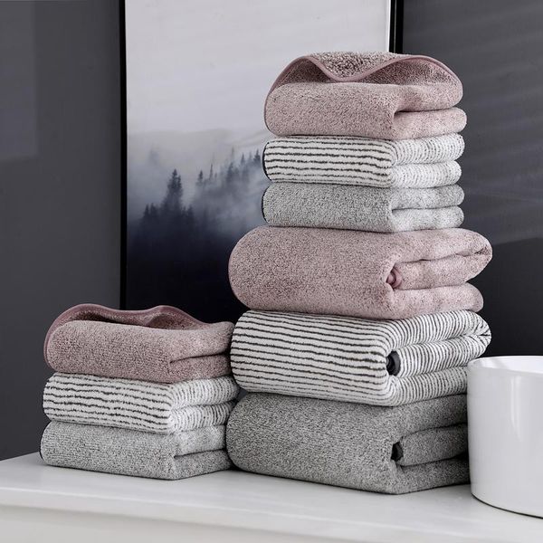 

towel 2pcs/set beauty salon home el bathroom bath thicken soft water absorption quick-dry coral fleece face towels