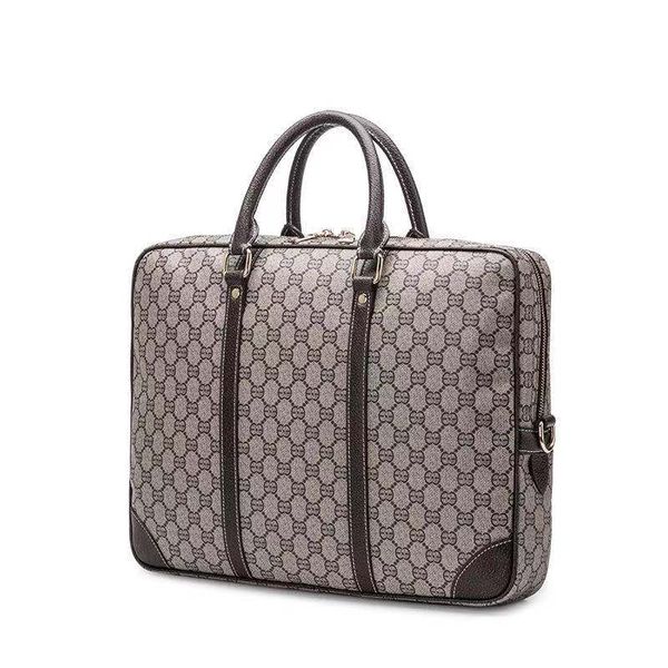 

classic plaid design business briefcase men messenger bag tote shoulder bag travel lapbag large capacity handbag travel