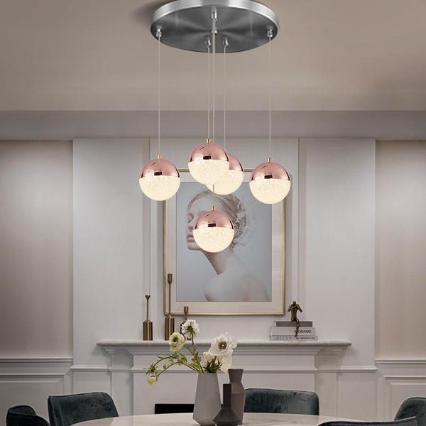 

pendant lamps staircase aluminum led chandelier window light gold ball xl stair lamp suspension luminaire dining room long stairwell lightin