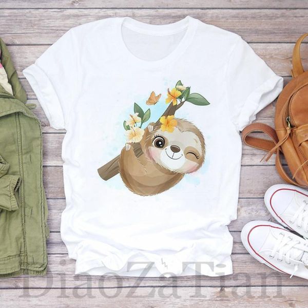 

women's t-shirt summer print lady custom graphic women clothes cat funny clothing sweet 2021 cartoon fashion short sleeve t-shirts, White