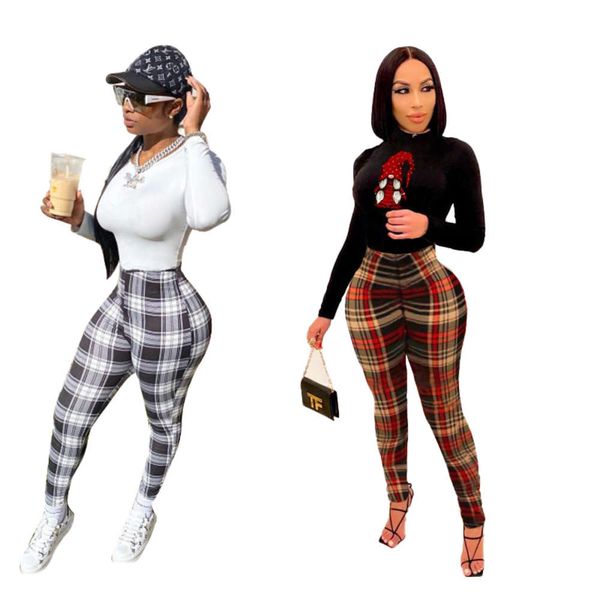 

5399 women's fashion tight casual pants in autumn and winter, Black;white