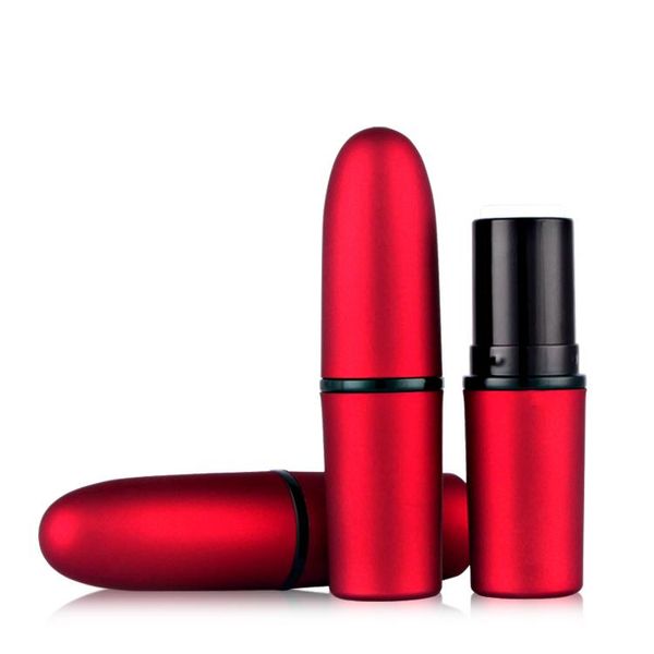 

5/10/20/50/100pcs/lot empty 12.1mm lip container lip fashion cool lipstick tube frosted red color diy cosmetic