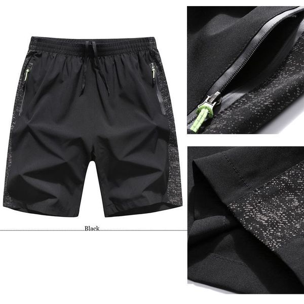 

men's shorts 2021 summer quick drying sports men casual elasticity breathable loose indoor outdoor fitness run big 8xl, White;black