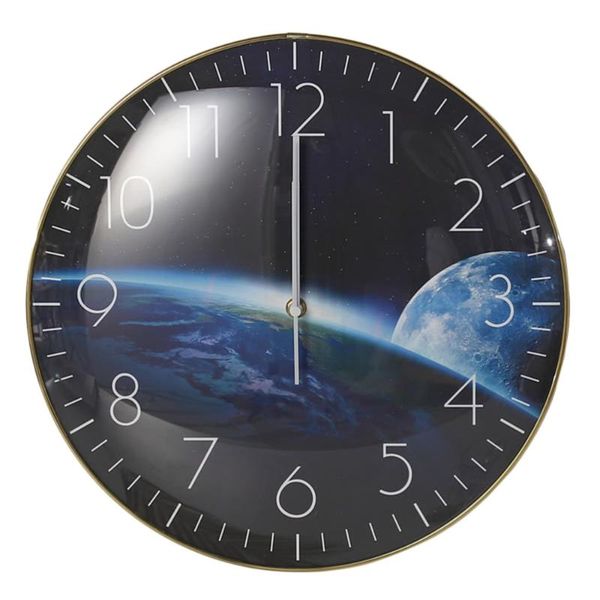 

wall clocks creative clock round pattern decorative for home office el battery