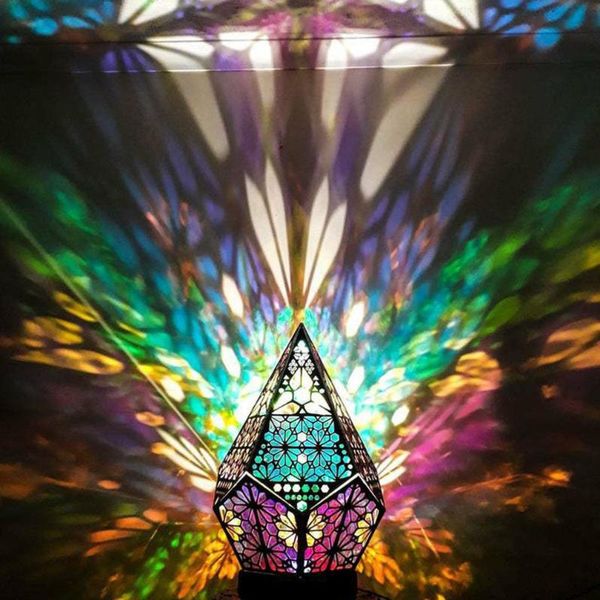 

book lights lantern bohemian starry sky light creative romantic lighting floor projection lamp candlelight dinner