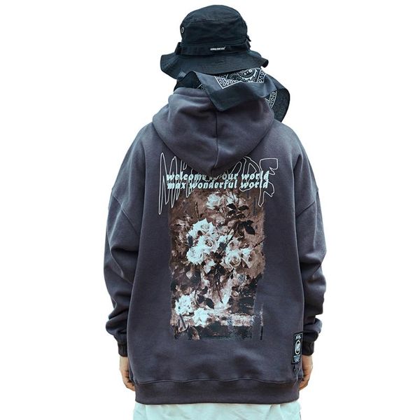 

men's hoodies & sweatshirts streetwear graphic hoodie for men fashion cotton, Black