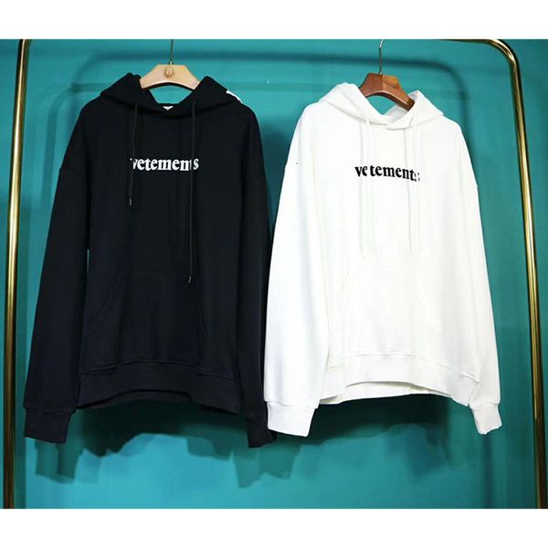 

men's hoodies & sweatshirts loose hip hop hoodie, black, gray, women and men, 1:1, cotton, vtm, pullover, hood, large label patch, embr