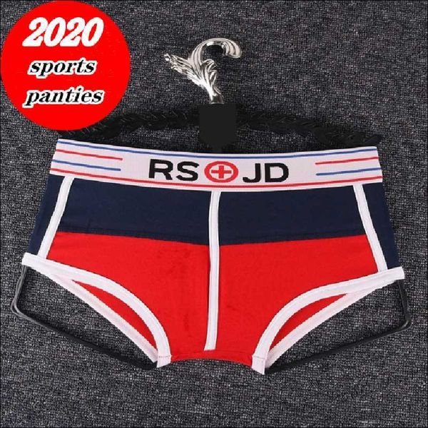 

women's panties androgynous underwear pure cotton wide-edge stitching boxer shorts trendy sports breathable cool, Black;white