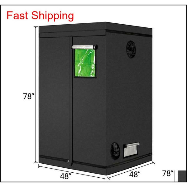 

5 size high-reflective plant grow tent black non toxic hut ind qylyda homes2007