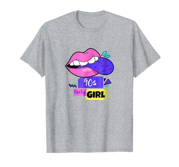

90s party girl t-shirt retro nostalgic throwback 1990s gift, White;black