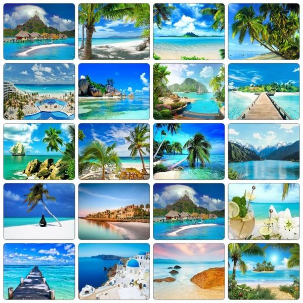 

paintings azqsd acrylic painting by numbers landscape framed coloring picture seaside beach coconut tree 60x75cm wall decor