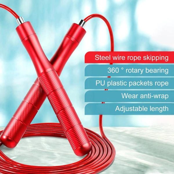 

jump ropes 4 color wire rope skipping professional tough and flexible adjustable for fitness