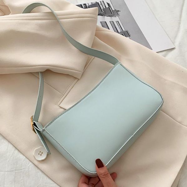 

cross body large capacity zipper elegant banquet pu leather single shoulder solid armpit fashion travel casual women bag spring summer