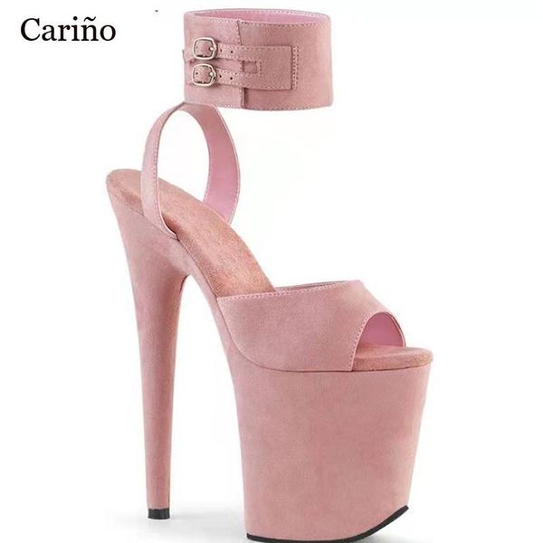 

dress shoes 2021 performance pole dancing 20cm high heel platform model catwalk ladies' wedding stiletto sandals, Black