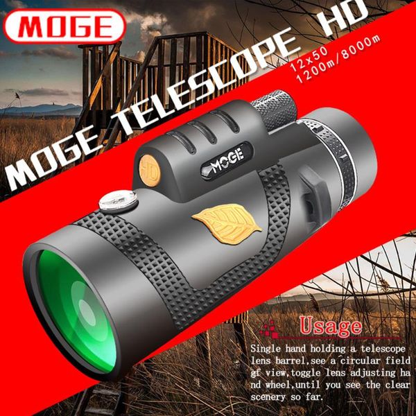 

telescope & binoculars 12x50 powerful monocular pocket optional with smart phone holder suitable for hiking camping tourism