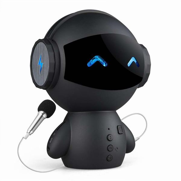 

astronaut style bluetooth speakers with mic support tf card hd stereo surround sound mobile power for phone english voice prompt