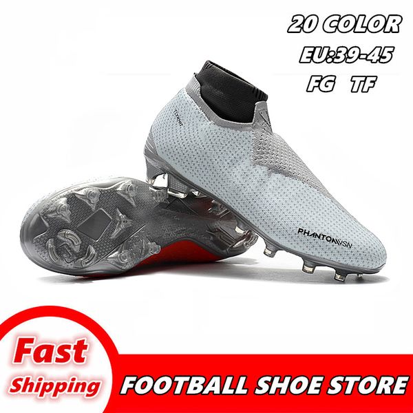 

high help soccer shoes skid shoes fg-nail football shoes fashion men's football boots tf football boots soccer cleat 010